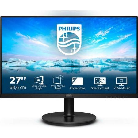 Οθόνη Υπολογιστή Philips V Line 271V8L LED Va 27″ HDMI Μαύρο