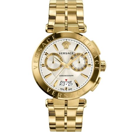 Γυναικείο Ρολόι Versace VE1D00419 Μεταλλικό Μπρασελέ Χρυσό