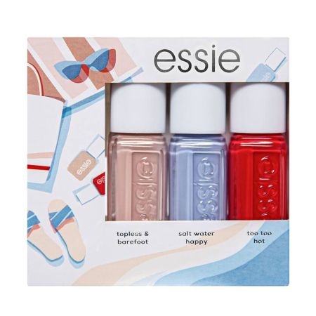 Σετ Βερνίκια Νυχιών Essie Mini Summer Kit Topless & Barefoot Gloss 15ml
