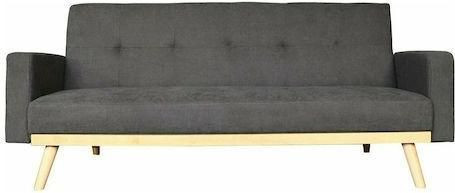 Καναπές Κρεβάτι ArteLibre 14490009 Neto Τριθέσιος Microfiber Γκρι 199x95cm Γκρι