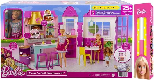 Παιχνιδολαμπάδα Mattel Barbie Εστιατόριο για 3+ Ετών